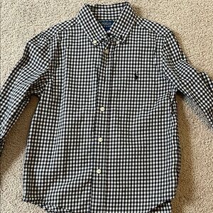 Polo by Ralph Lauren Black and White Checkered Men's Shirt